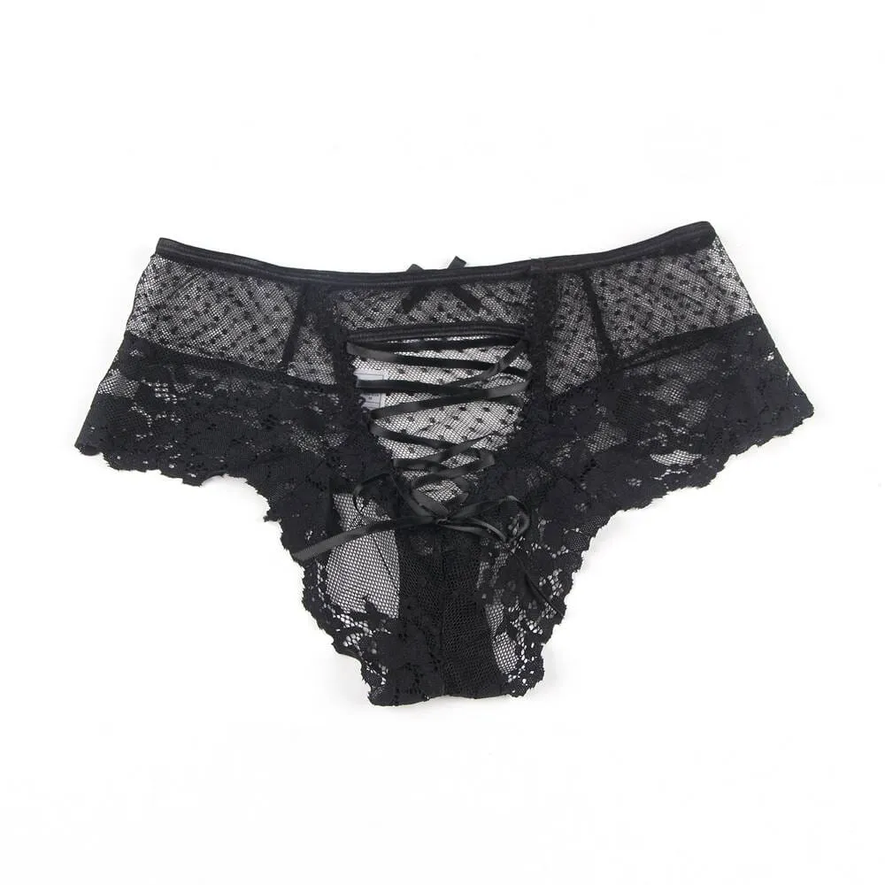 Sexy High Waist Lace Strappy Panty by Scandals