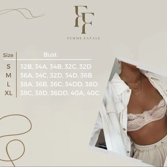 Sexy Sheer Floral Embroidered Lingerie Set
