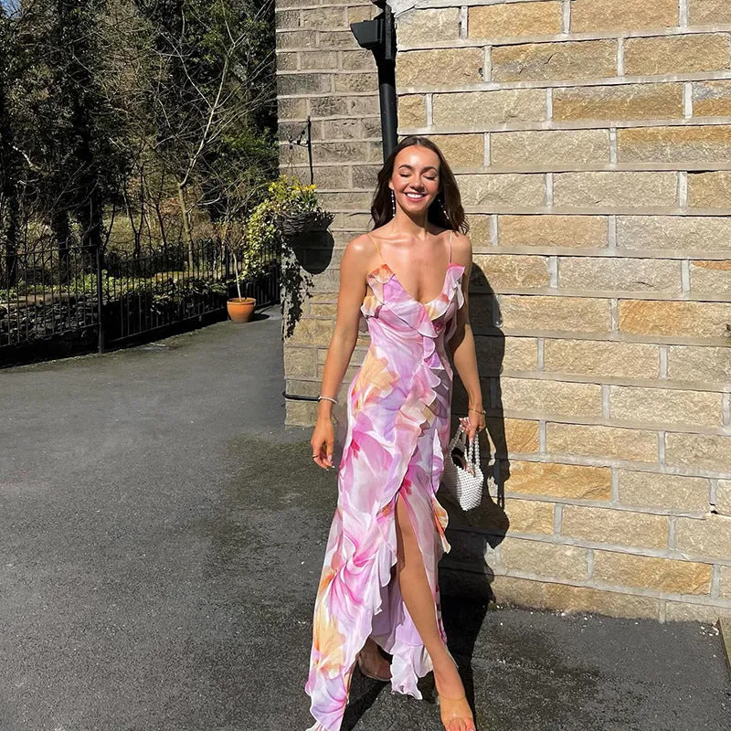 Sheila | Breezy Ruffled Floral Maxi Dress
