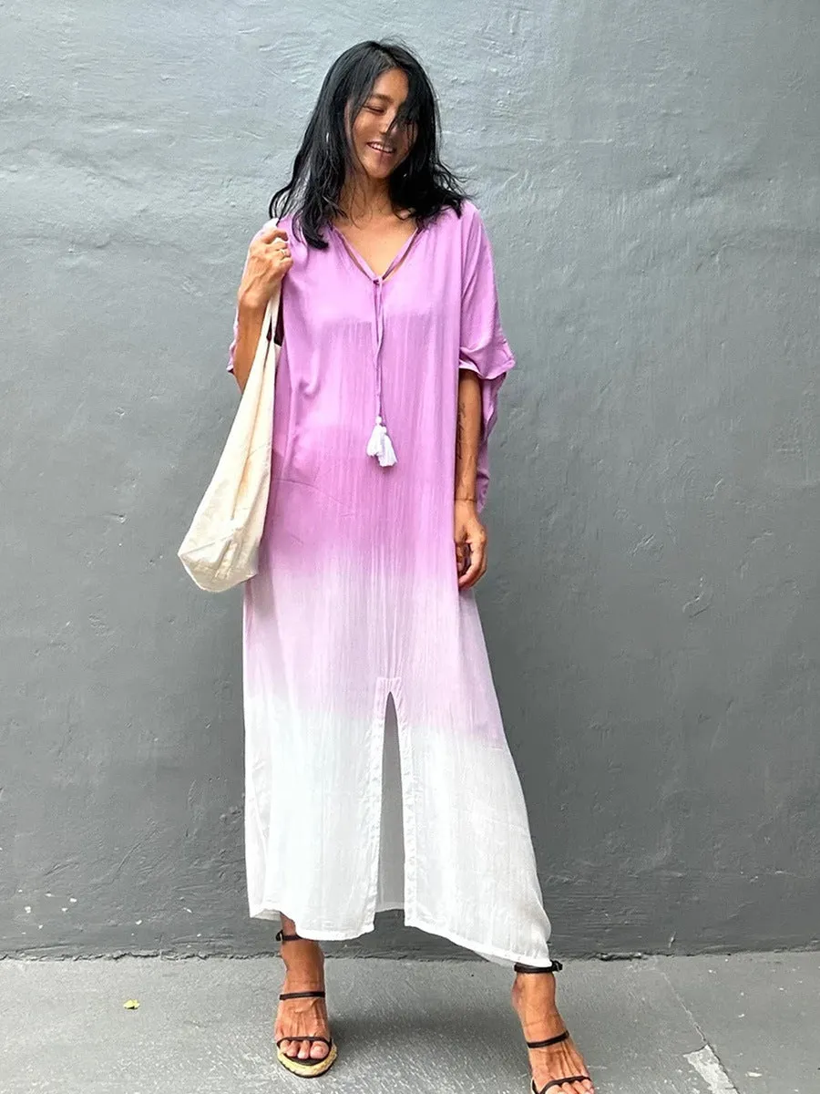 Sienna Ombre Kaftan Midi Dress