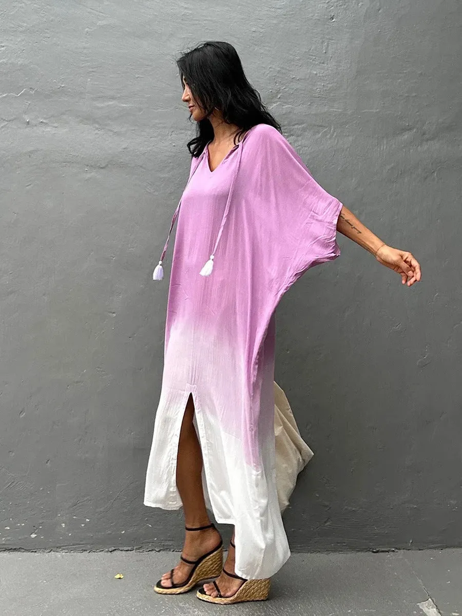 Sienna Ombre Kaftan Midi Dress