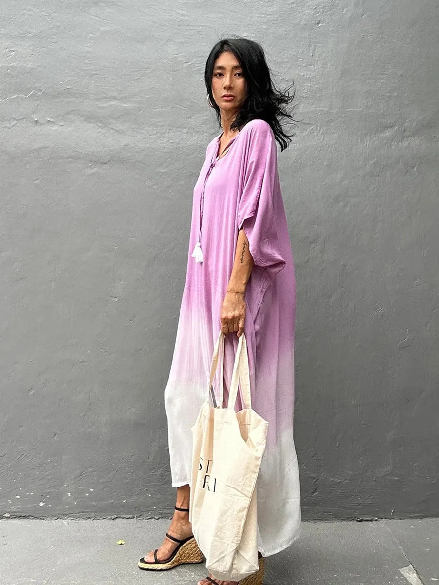 Sienna Ombre Kaftan Midi Dress