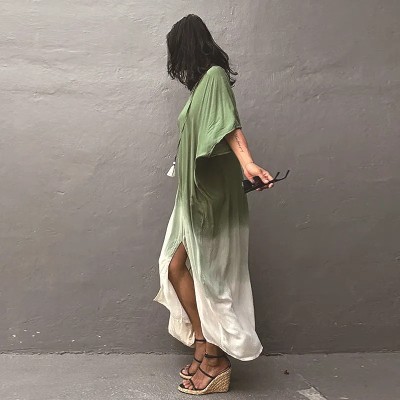 Sienna Ombre Kaftan Midi Dress
