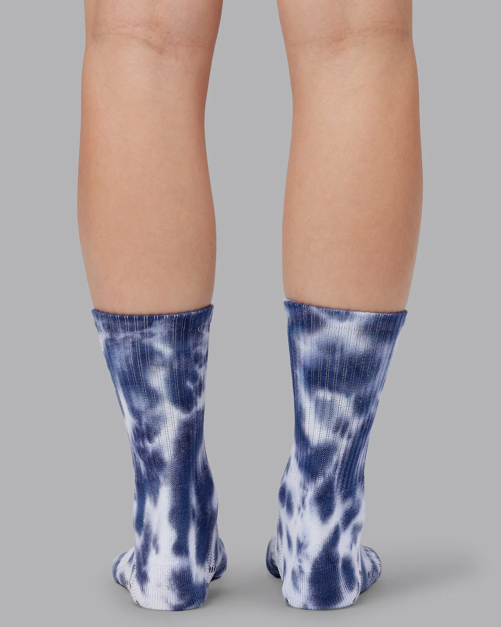 Signal Crew Pilates Grip Socks - Indigo Tye Dye
