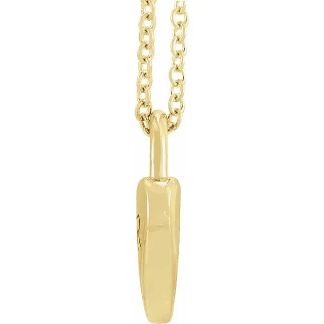 Sincerely, Springer's Yellow Gold Engravable Heart Locket Necklace