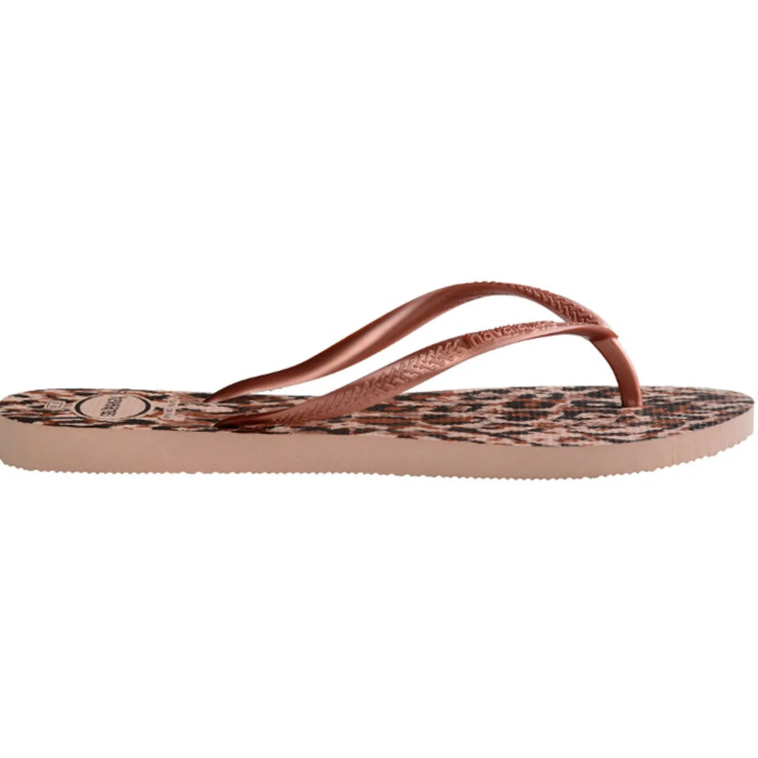 Slim Animal Print Thongs Ballet Rose
