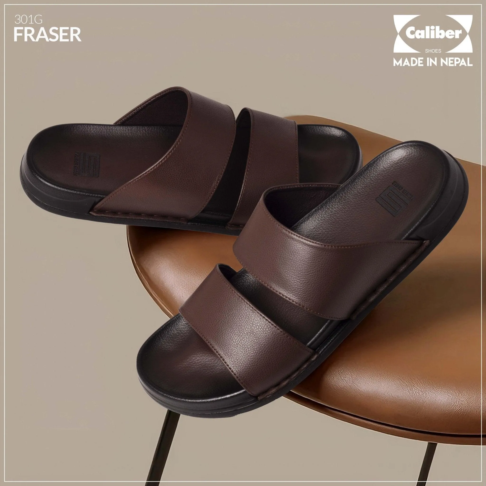 Slipper/Slide Black for Men (FRASER 301G)