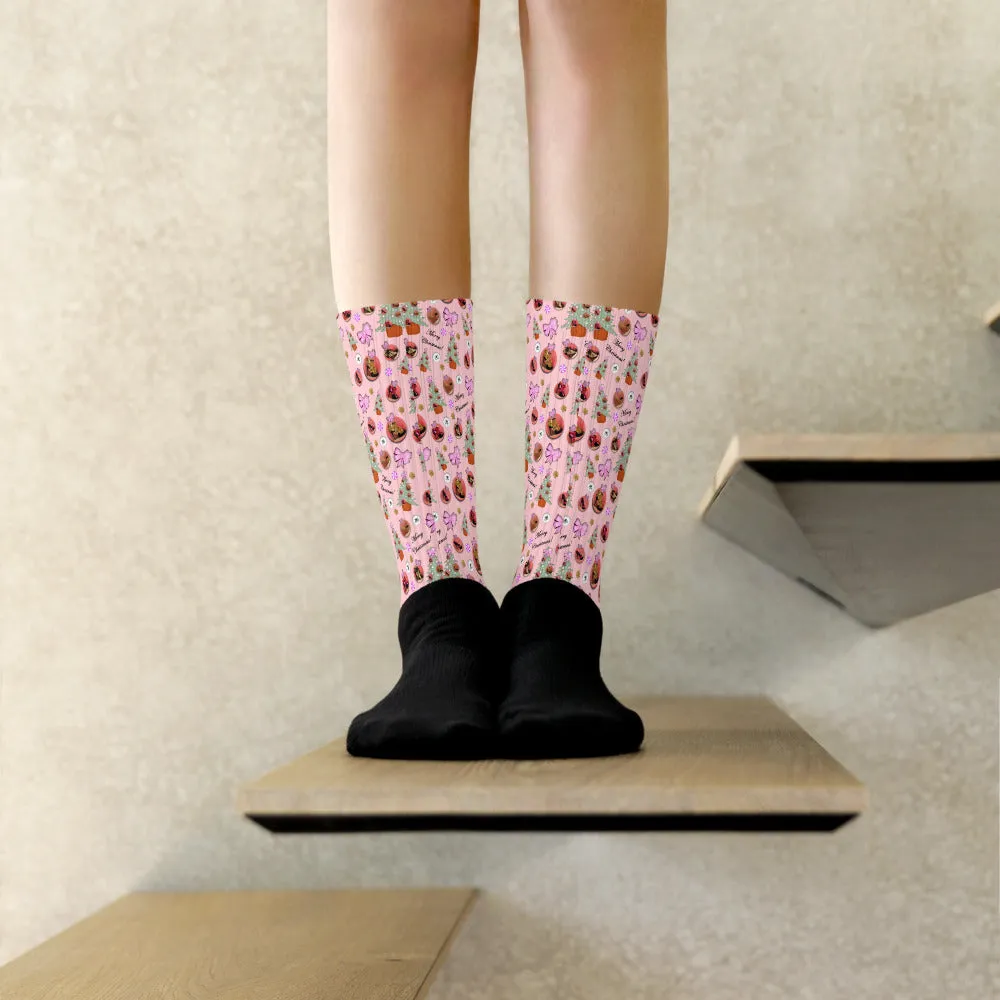 Socks 'Pink Christmas'