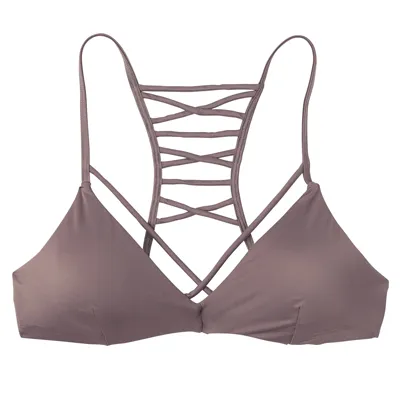 Solid Strappy Bralette Bikini Top