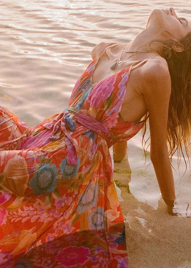 Spell Painters Garden Strappy Maxi Dress