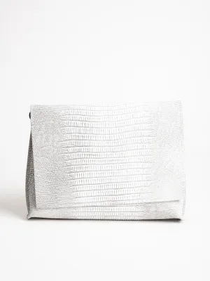 strappy foldover - antique white