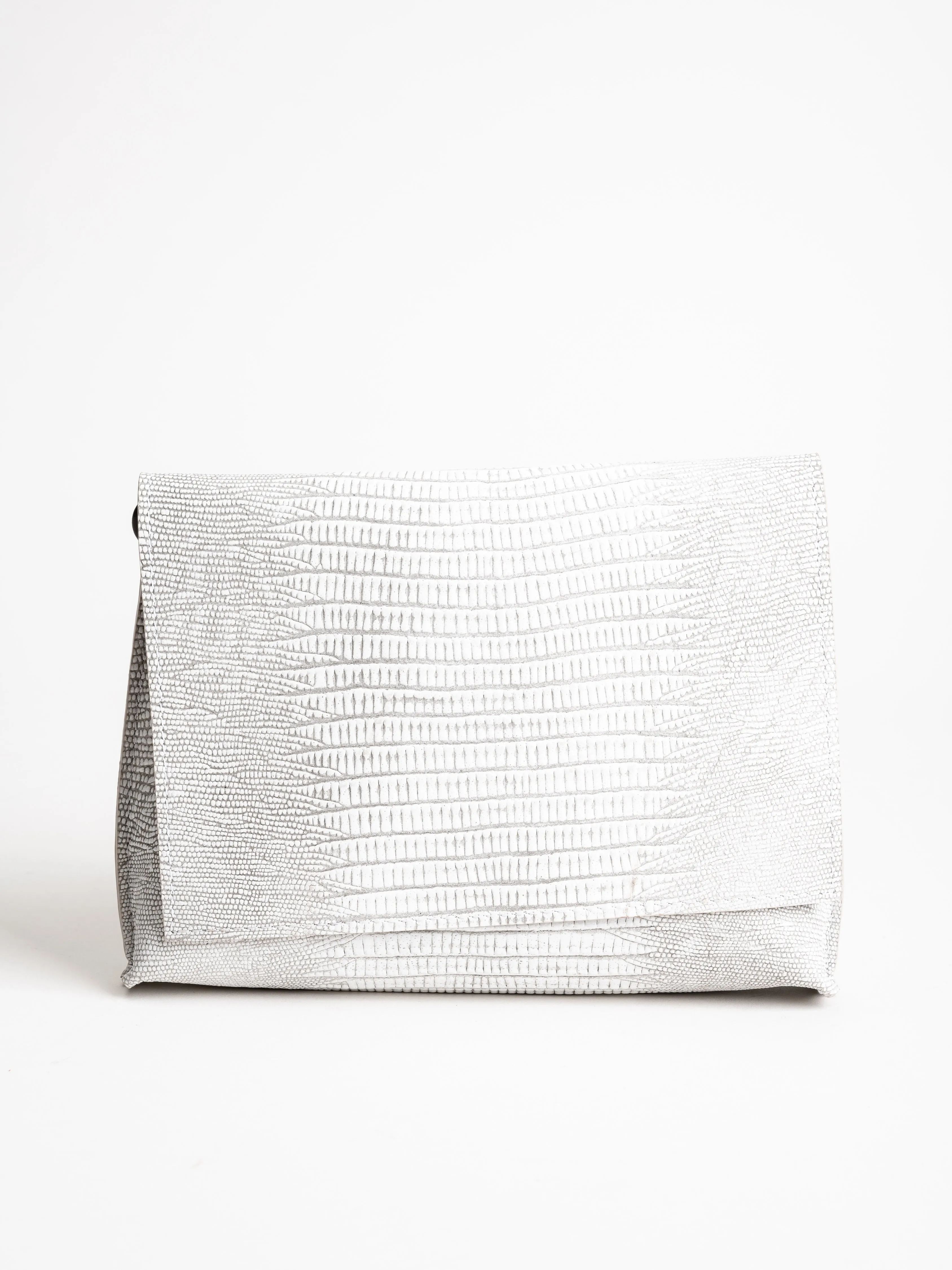 strappy foldover - antique white