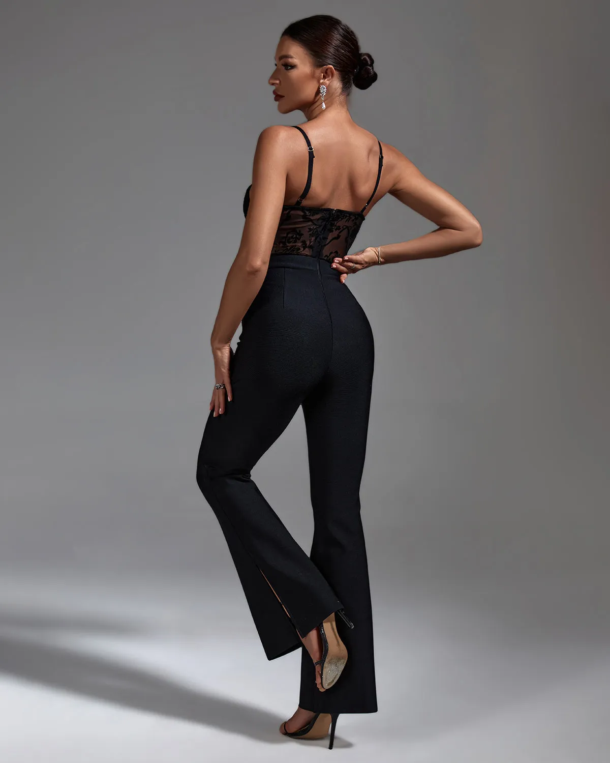 Strappy Lace Bandage Jumpsuit