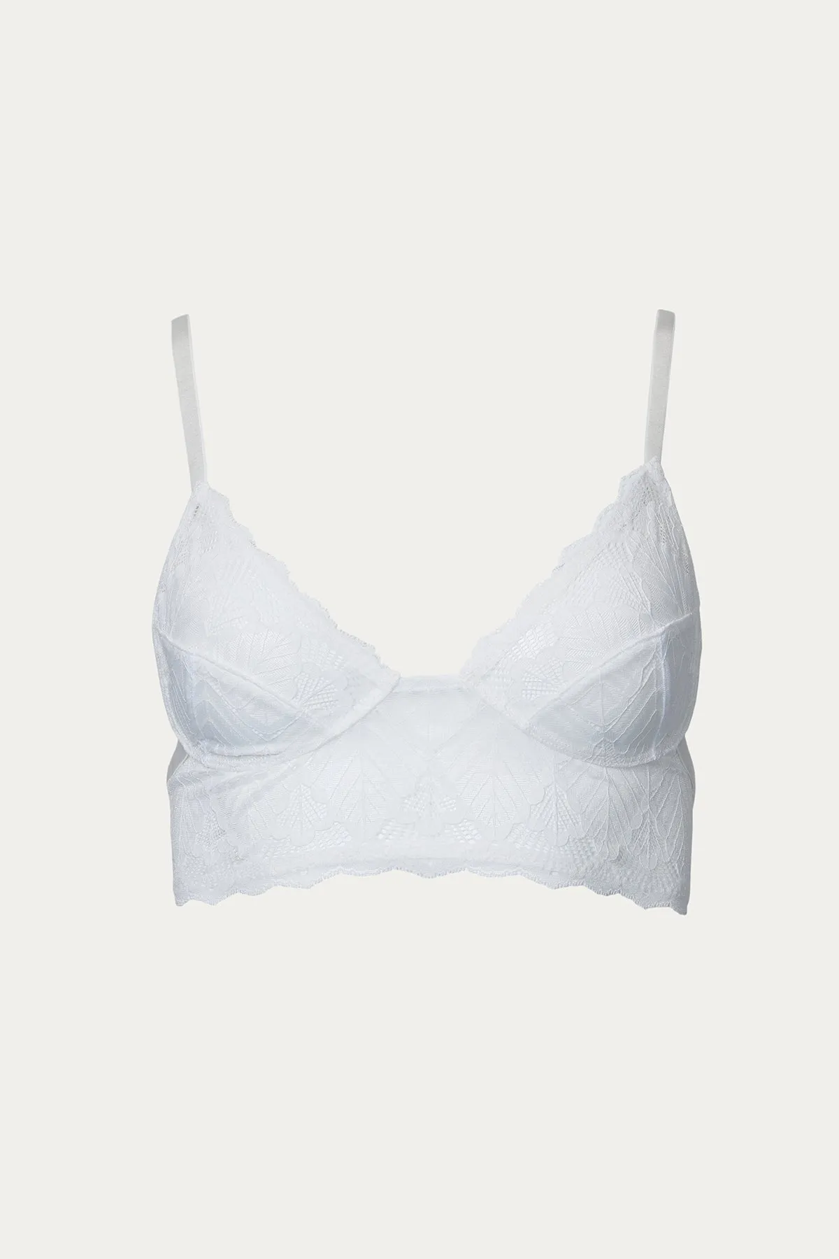 STRAPPY LACE LONGLINE BRALETTE