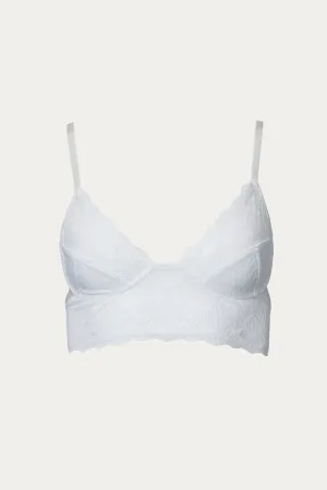 STRAPPY LACE LONGLINE BRALETTE