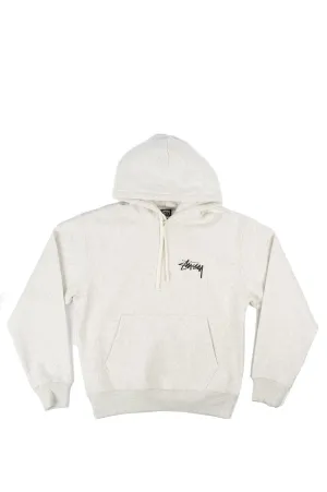 STUSSY 8 BALL FADE HOOD ASH HEATHER