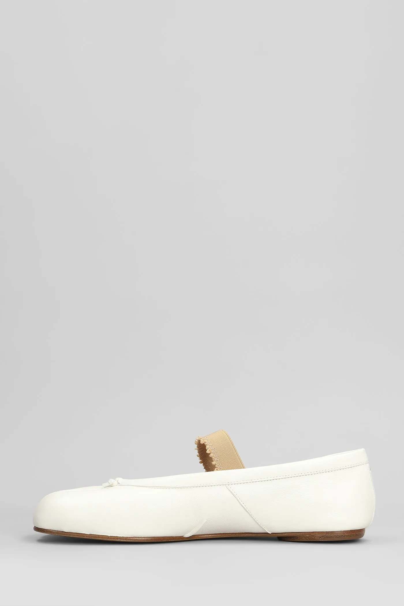 Tabi Ballet flats in beige leather