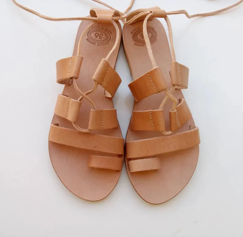 Tie up sandals