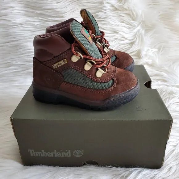 Timberland Brown Toddler Waterproof Cushioned Field Boot SZ 7