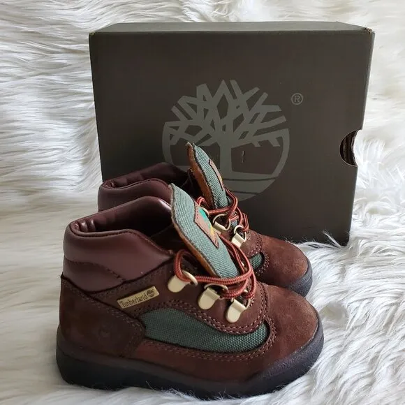 Timberland Brown Toddler Waterproof Cushioned Field Boot SZ 7