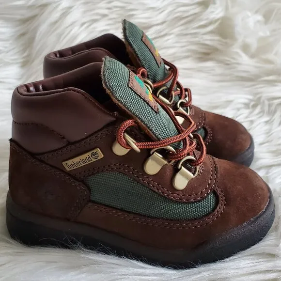 Timberland Brown Toddler Waterproof Cushioned Field Boot SZ 7