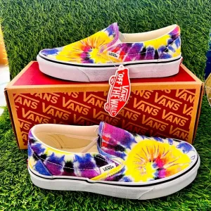 VANS WASHED CLASSIC SLIP ON TIE DYE
