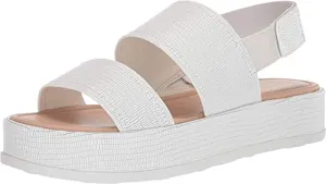 VIA SPIGA Women's V-Gabourey2 City Sandals, Blanc, 8.5