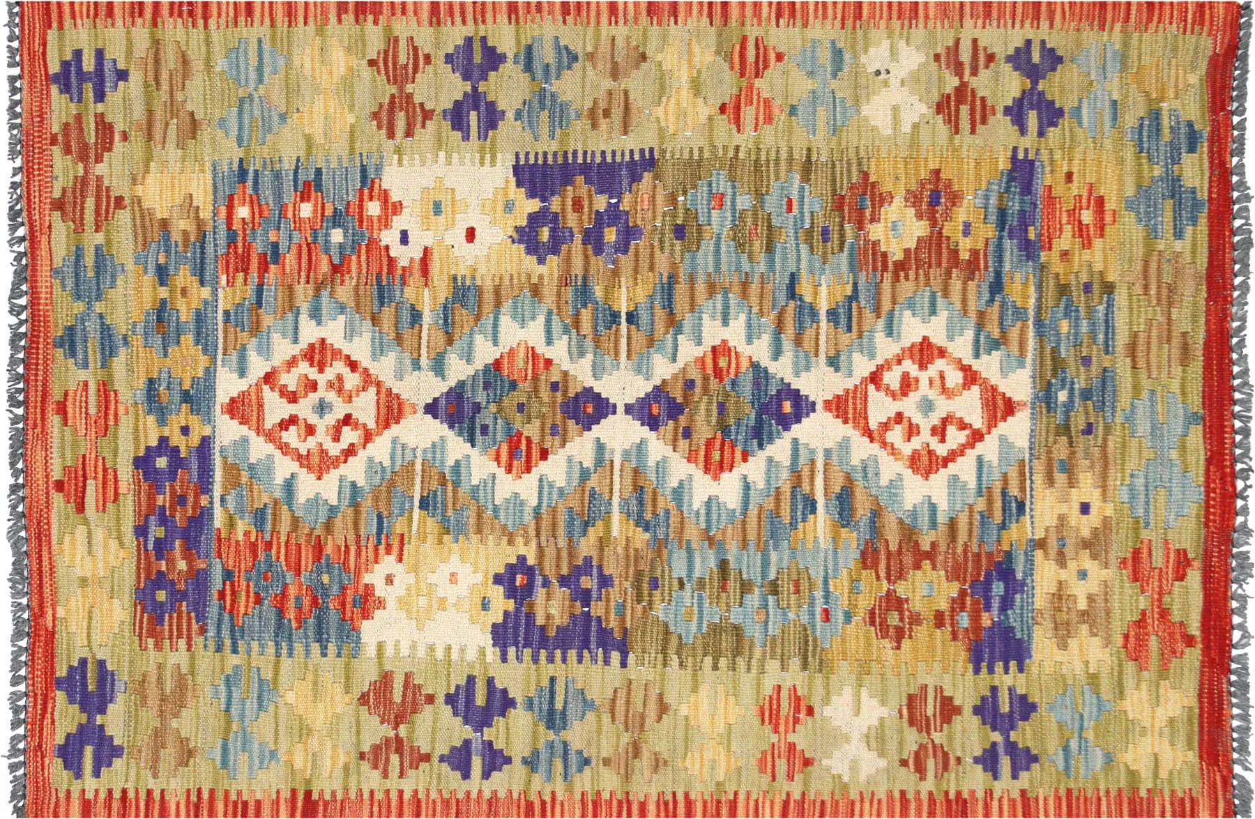 Vintage Afghan Maimana Kilim - 2'8" x 3'9"