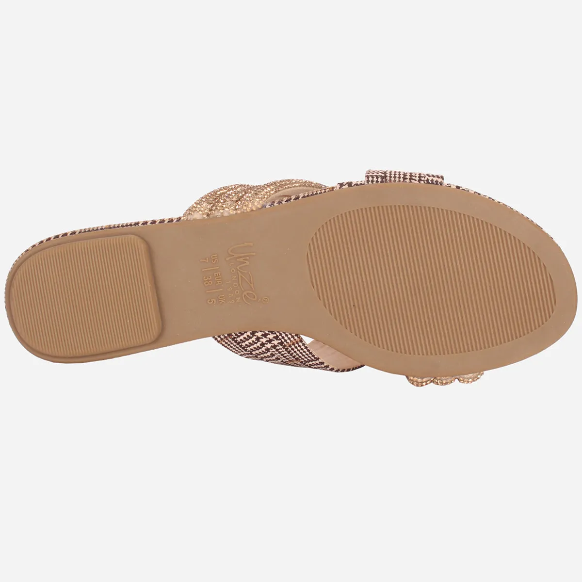Women "DIANE" Decorated Flat Heel Slippers