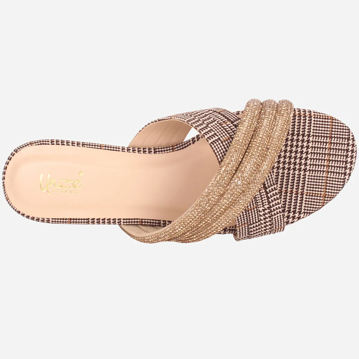 Women "DIANE" Decorated Flat Heel Slippers
