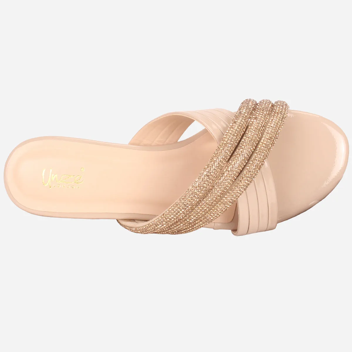 Women "DIANE" Decorated Flat Heel Slippers