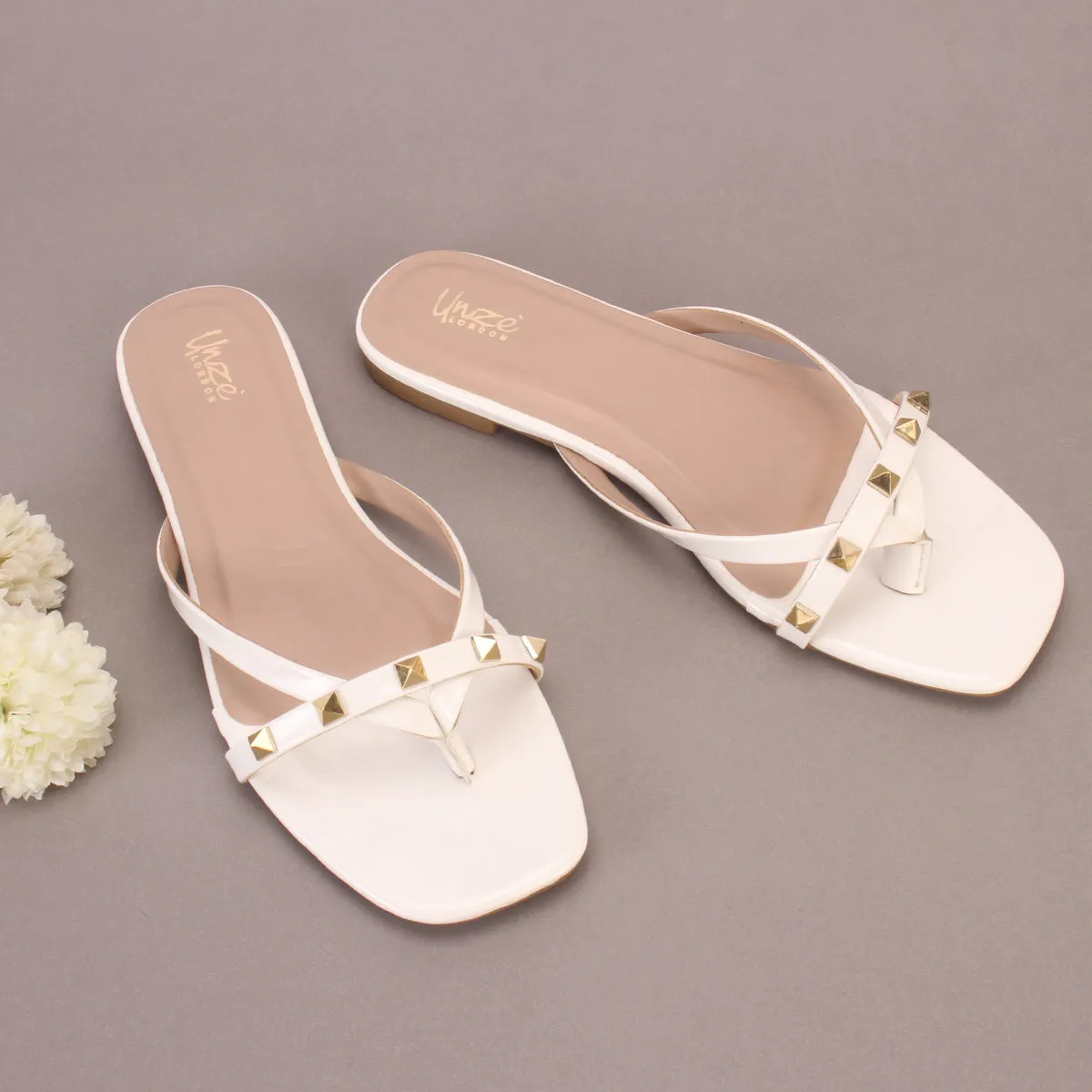 Women "TOAZ" Thong Flat Slippers