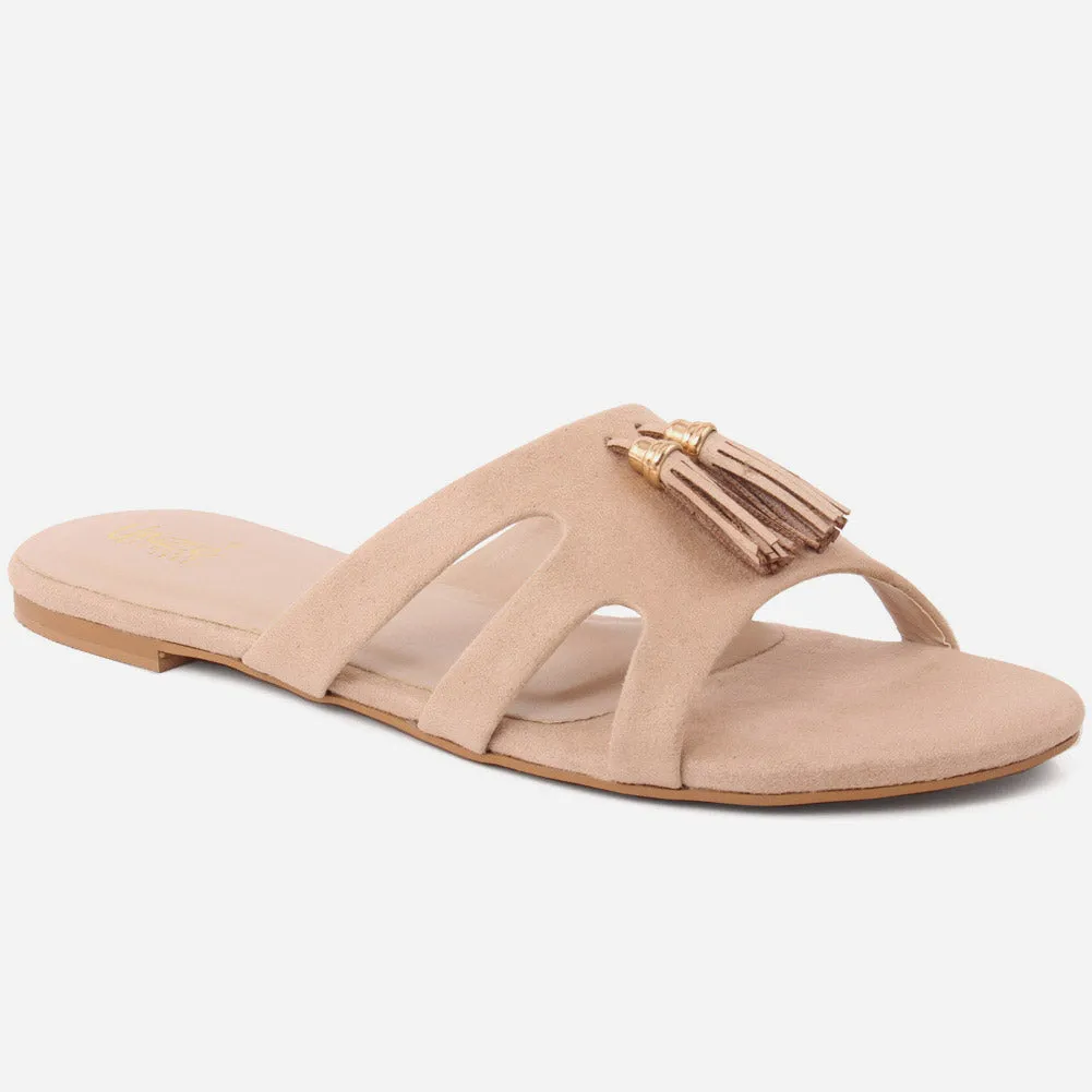 Women "VANNESA" Suede Slip On Slippers
