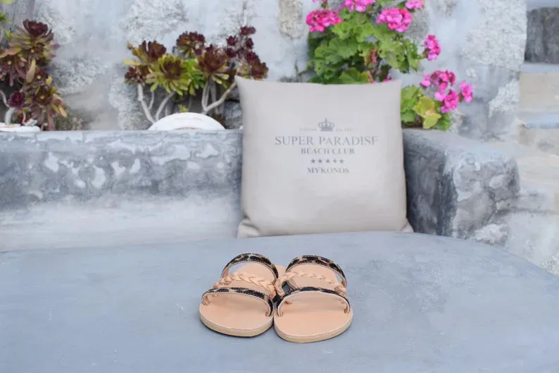 Women slip on sandals