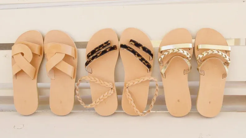 Women slip on sandals