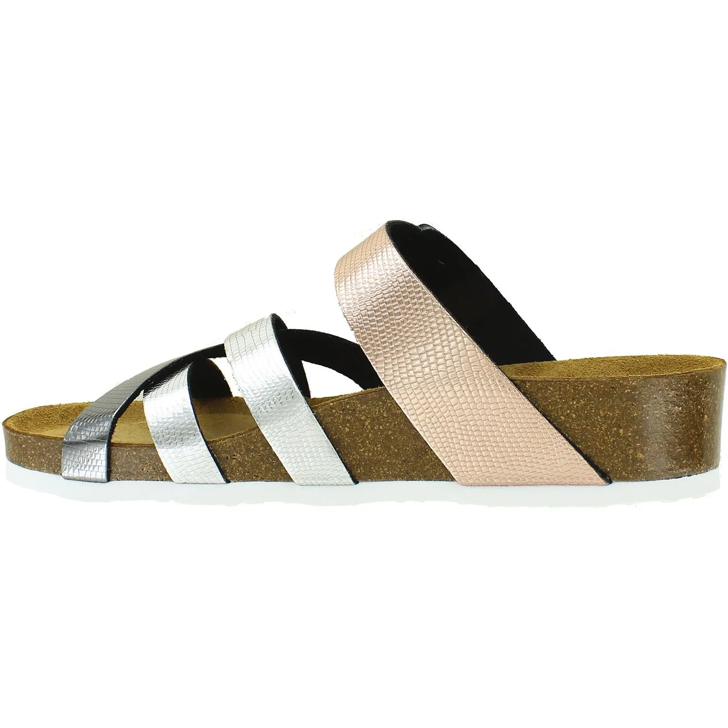 Women's Ara Shoes Beth Silver Anthracite/Rose Gold Synthetic