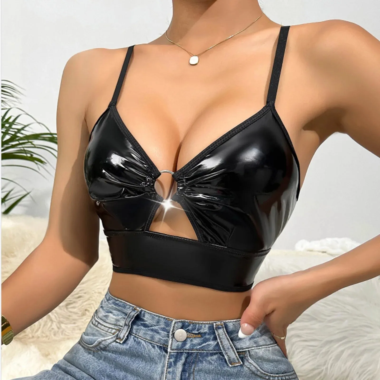 Women's PU Leather Strappy