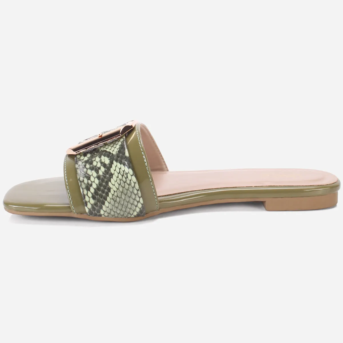 Womens "HUANA" Buckled Summer Slippers