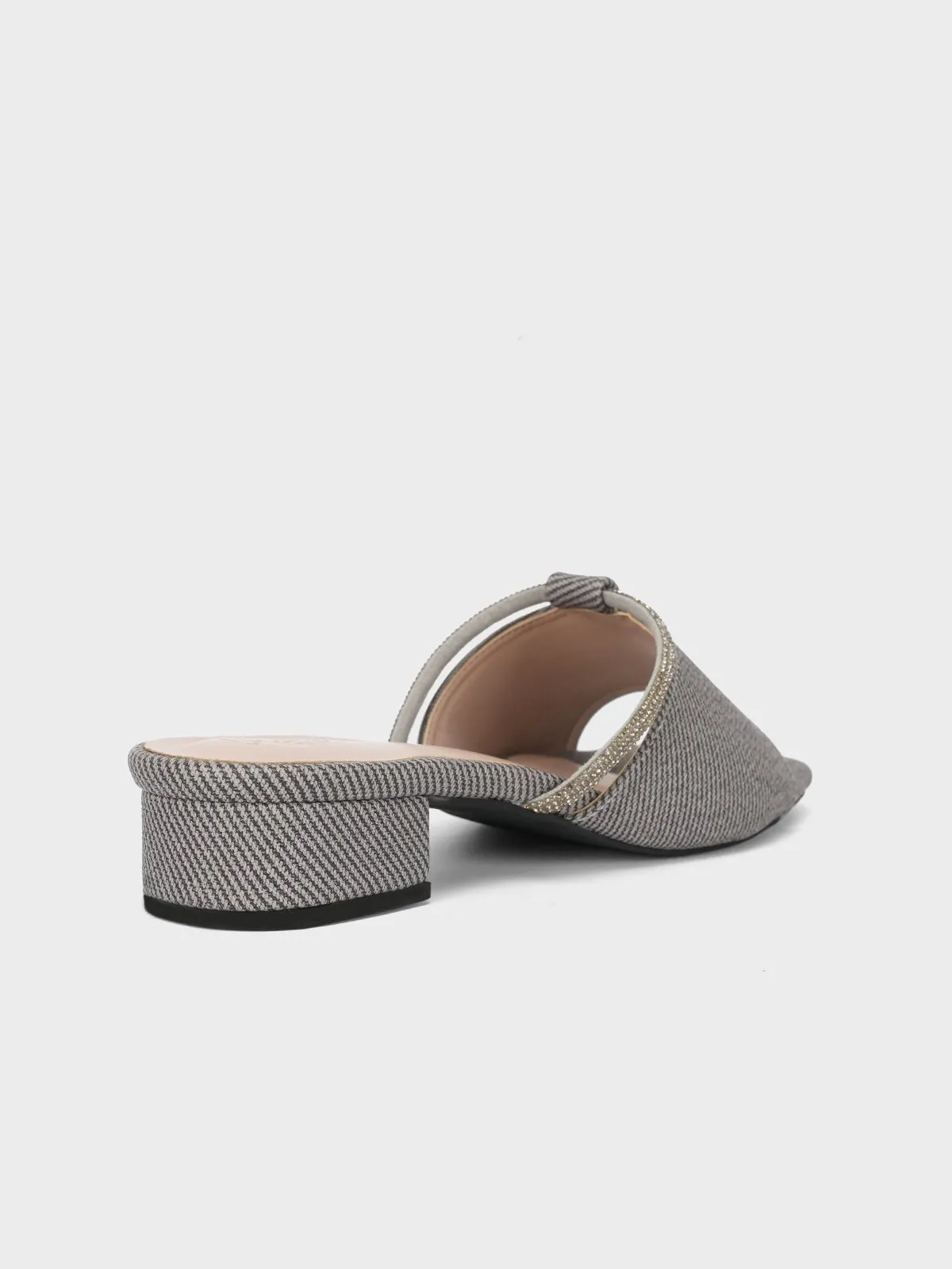 Womens "ITALIA" Stylish Block Heel Slipper