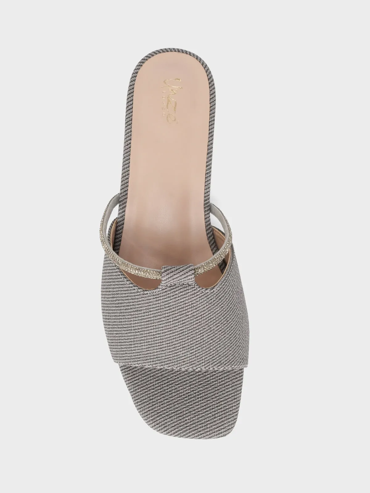 Womens "ITALIA" Stylish Block Heel Slipper