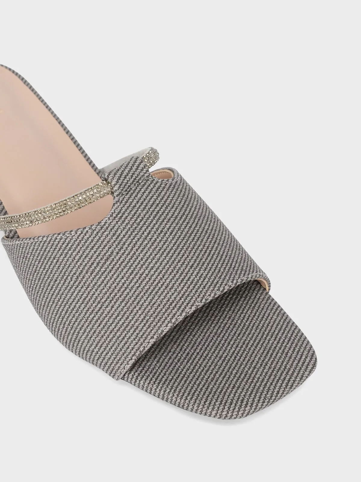 Womens "ITALIA" Stylish Block Heel Slipper