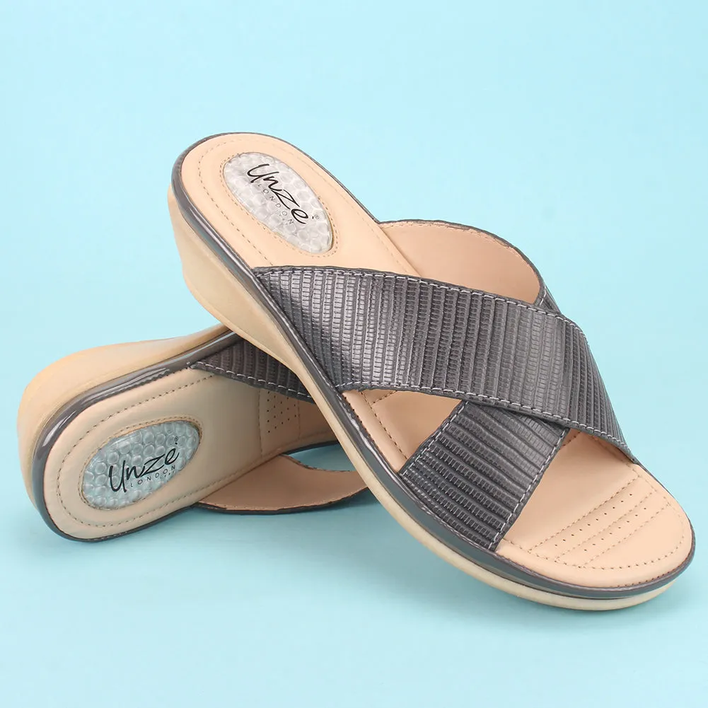 Womens "JOSEPHINE" Comfy Summer Wedge Slippers