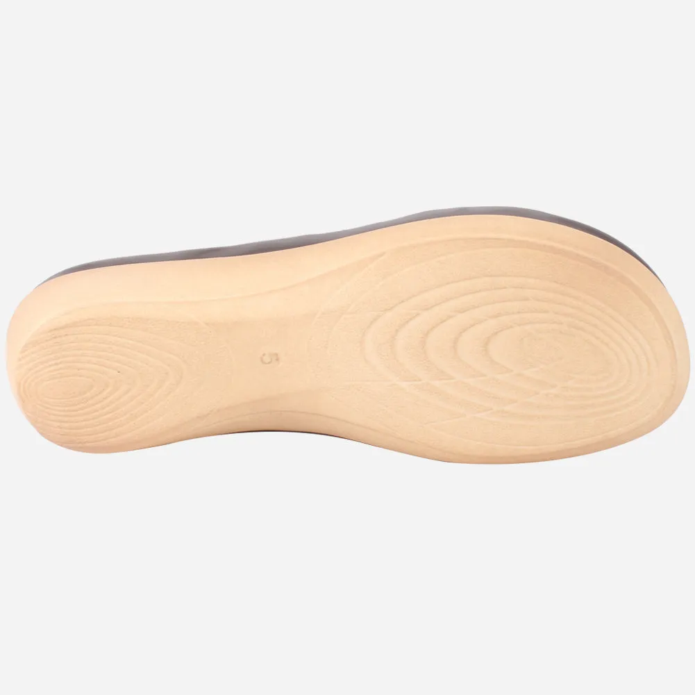 Womens "JOSEPHINE" Comfy Summer Wedge Slippers