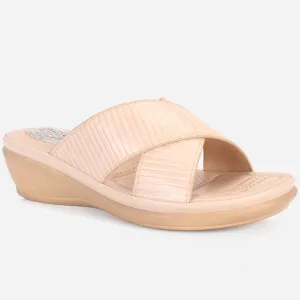 Womens "JOSEPHINE" Comfy Summer Wedge Slippers