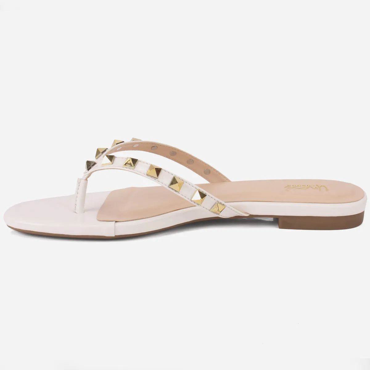 Womens "LEILI" Stud Detailing Summer Slippers