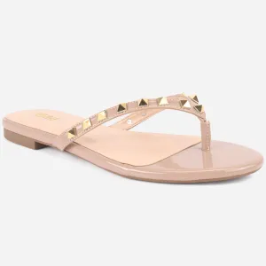 Womens "LEILI" Stud Detailing Summer Slippers