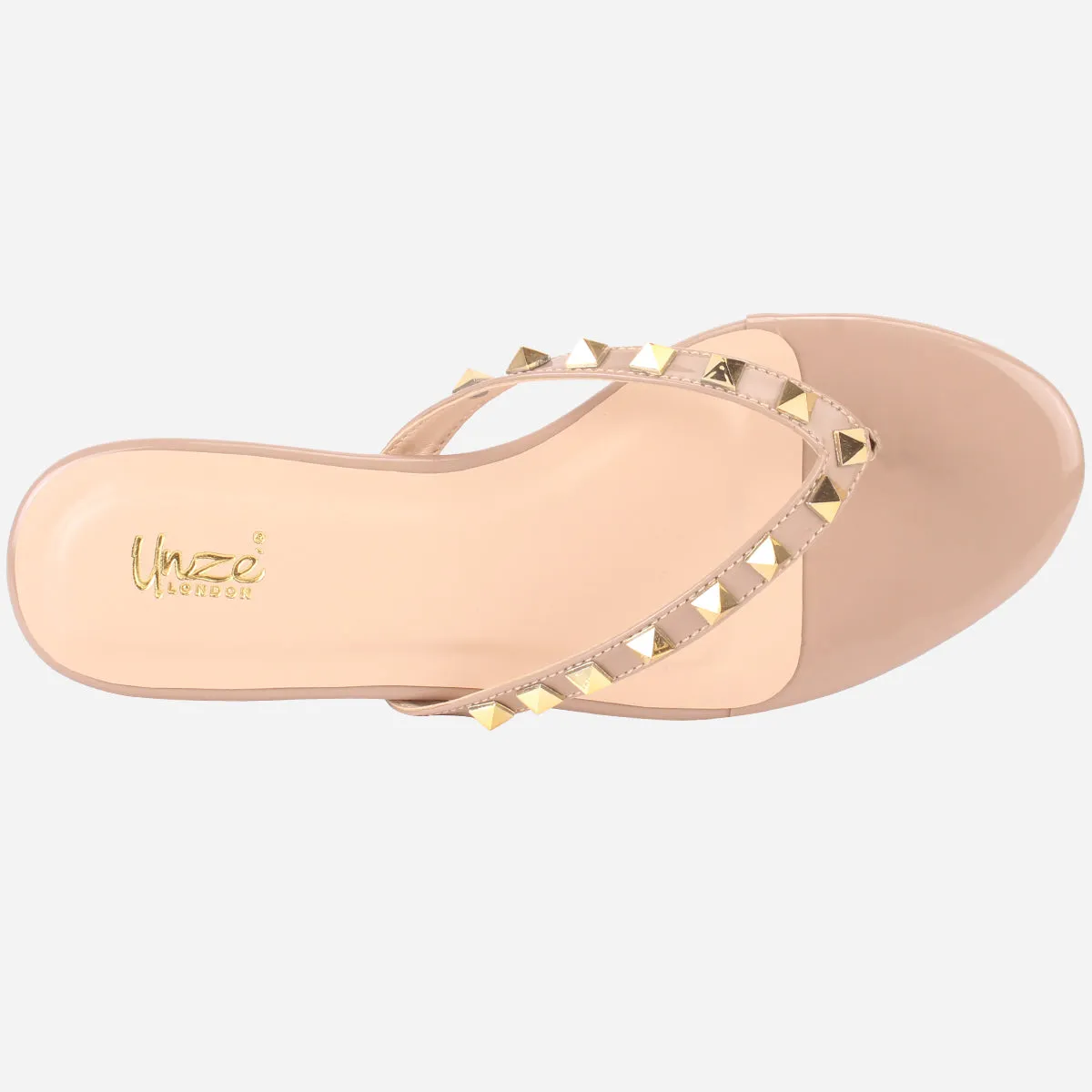 Womens "LEILI" Stud Detailing Summer Slippers