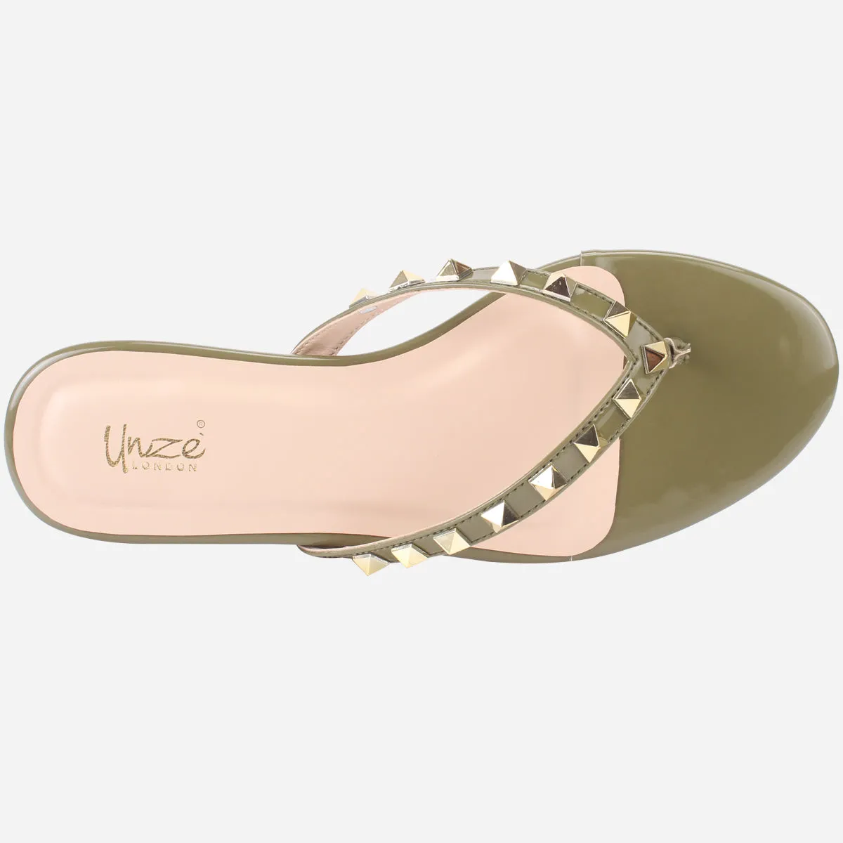 Womens "LEILI" Stud Detailing Summer Slippers
