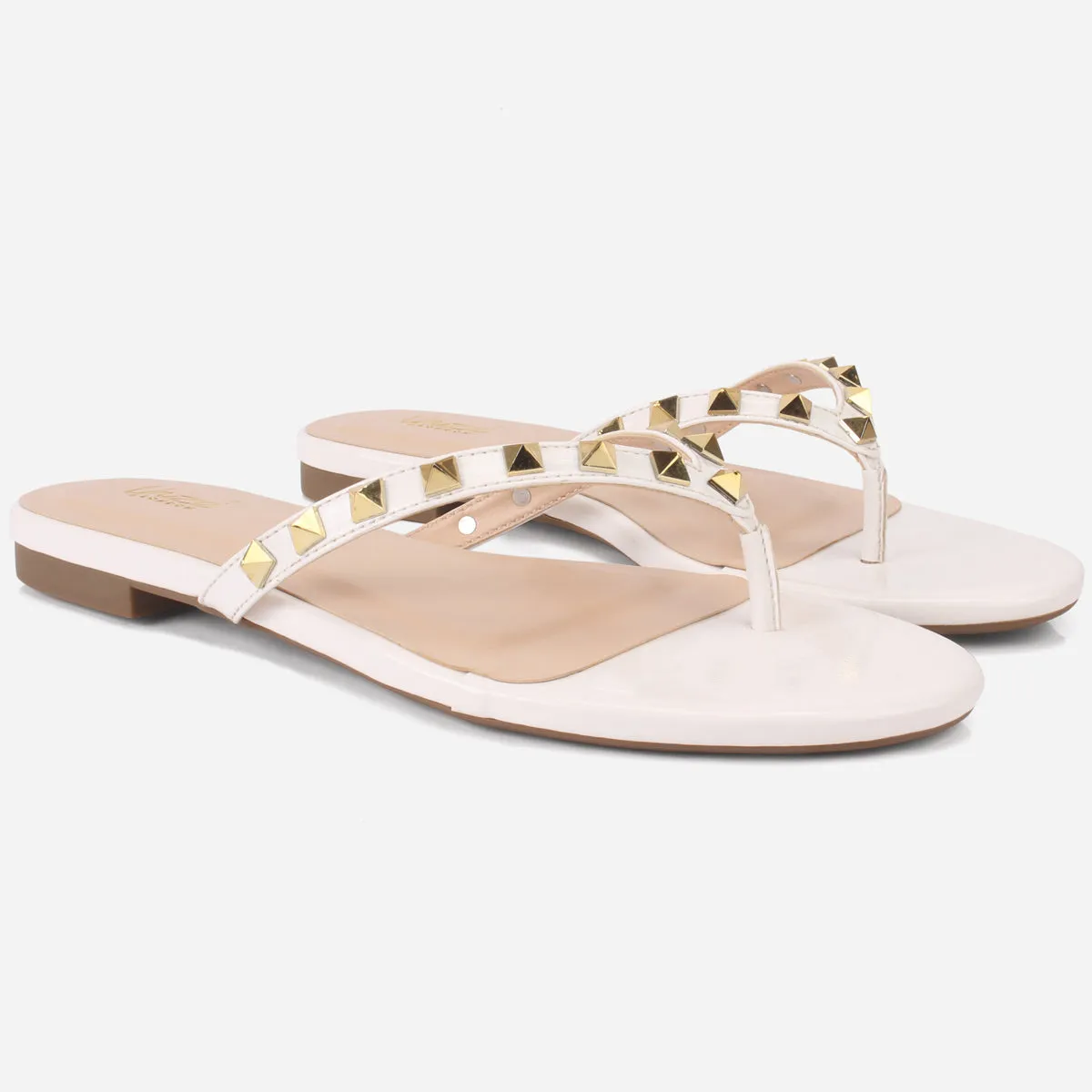 Womens "LEILI" Stud Detailing Summer Slippers