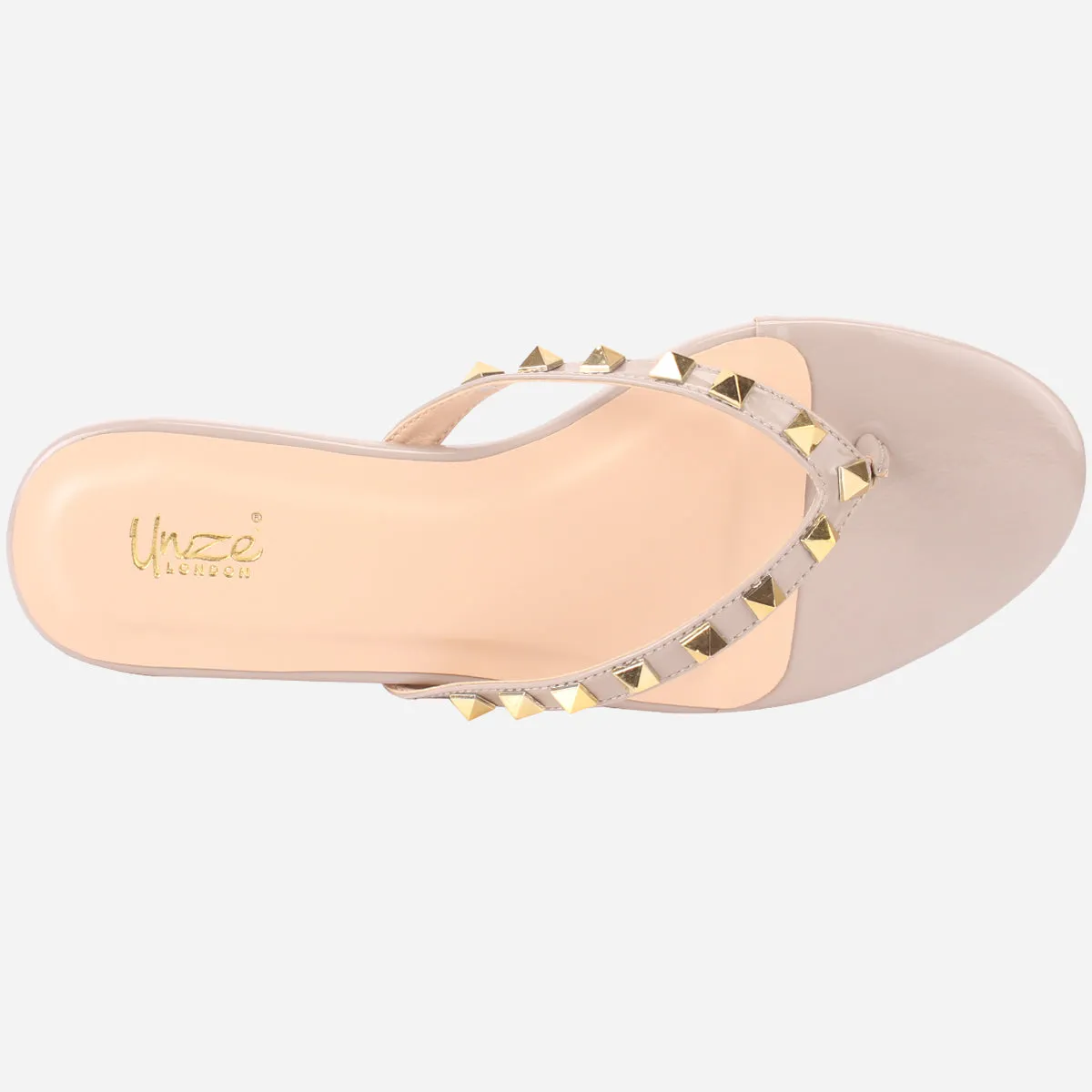 Womens "LEILI" Stud Detailing Summer Slippers